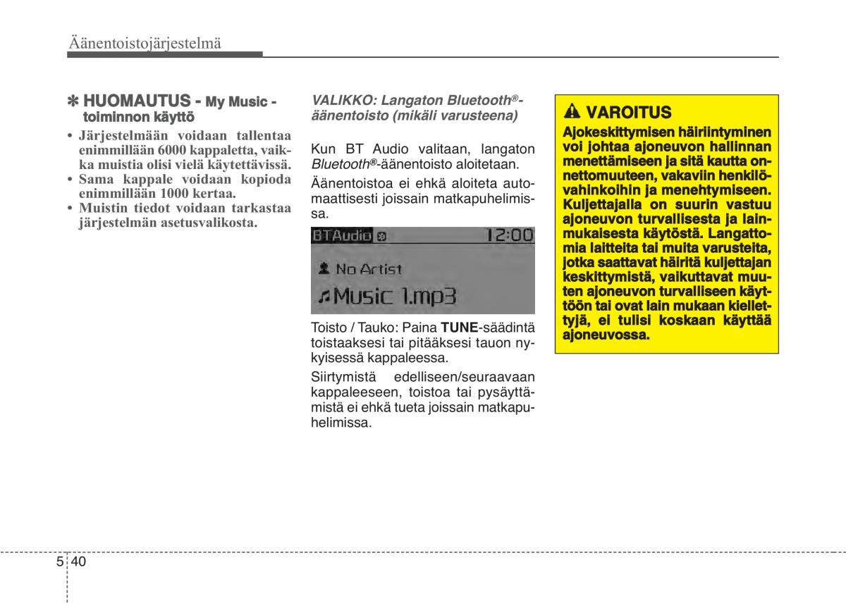 KIA Sportage IV omistajan kasikirja / page 324