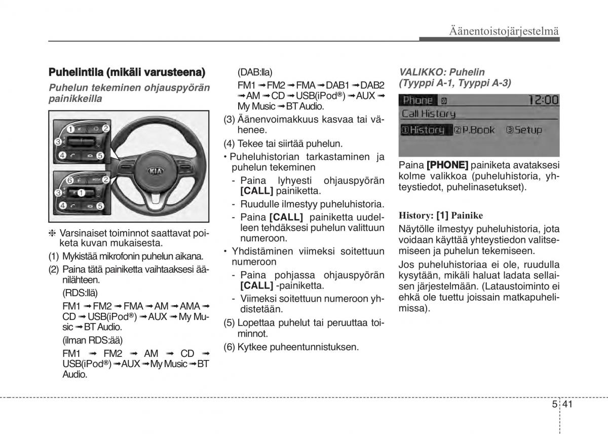 KIA Sportage IV omistajan kasikirja / page 325