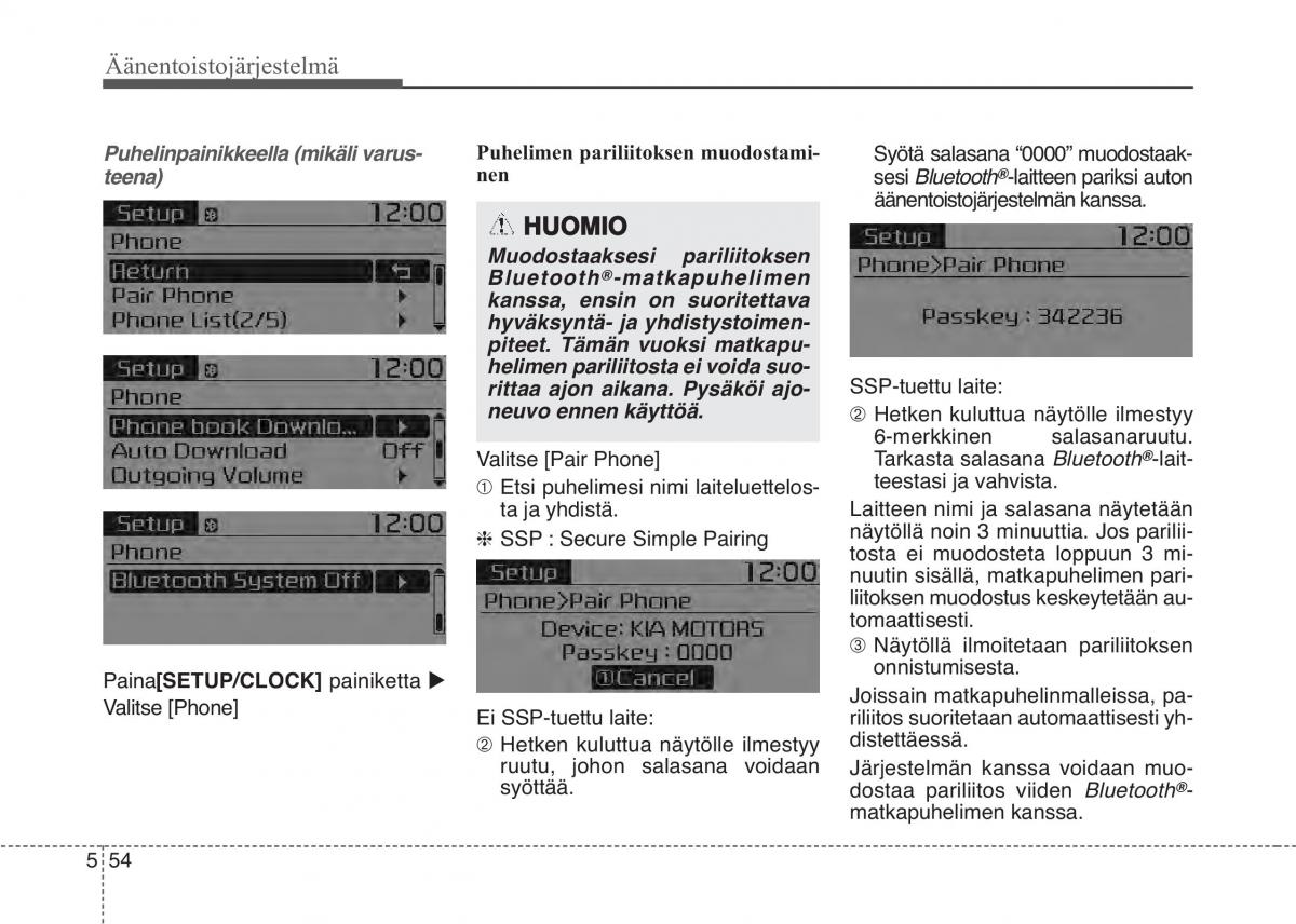 KIA Sportage IV omistajan kasikirja / page 338