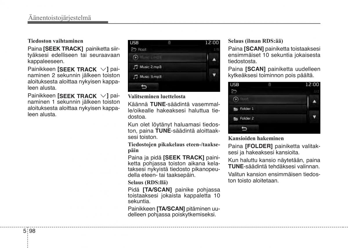 KIA Sportage IV omistajan kasikirja / page 382