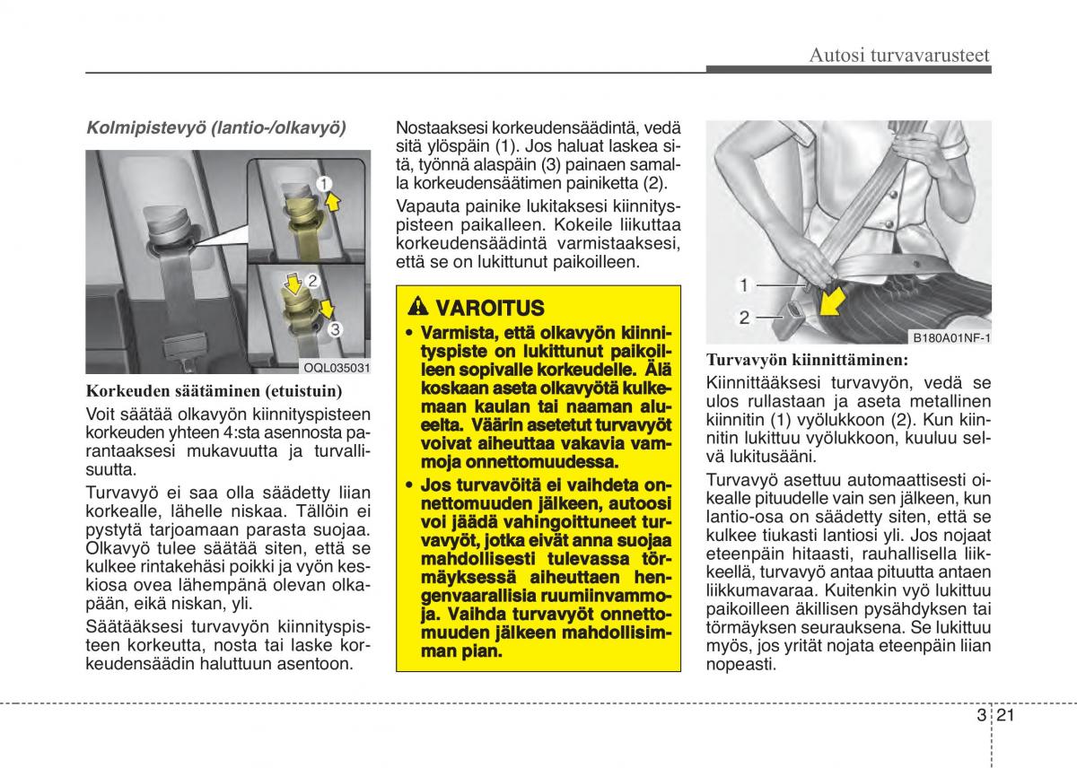 KIA Sportage IV omistajan kasikirja / page 40