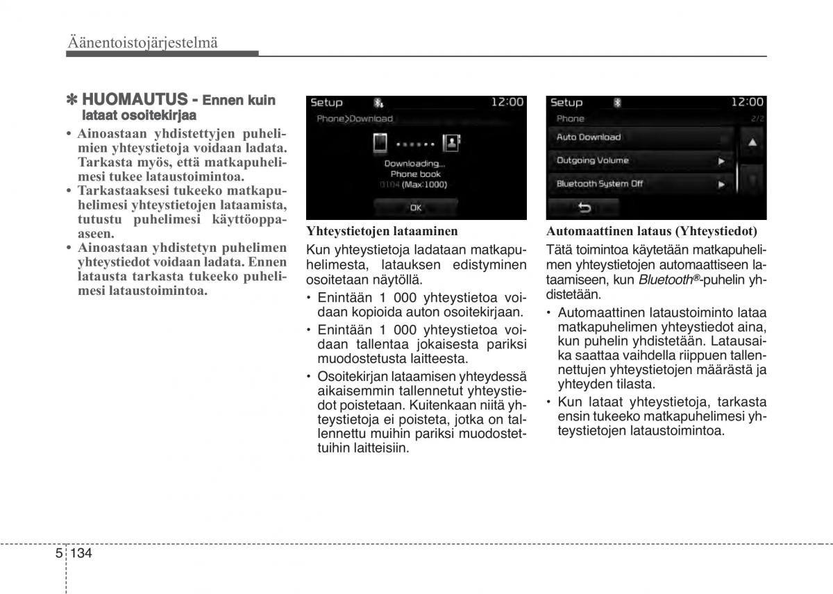 KIA Sportage IV omistajan kasikirja / page 418