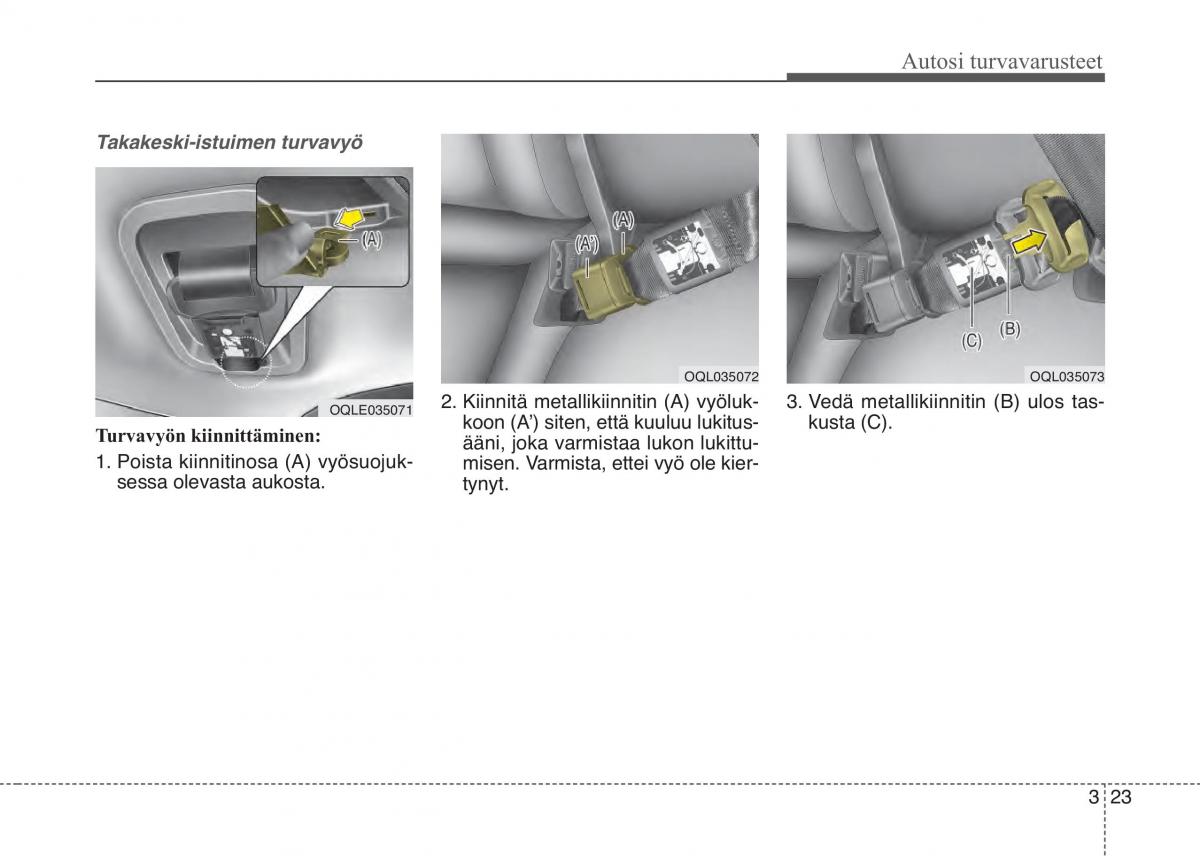 KIA Sportage IV omistajan kasikirja / page 42