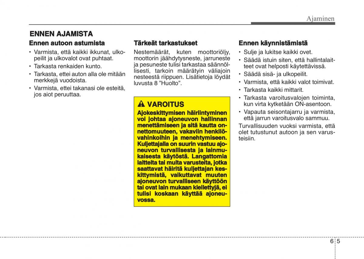 KIA Sportage IV omistajan kasikirja / page 437