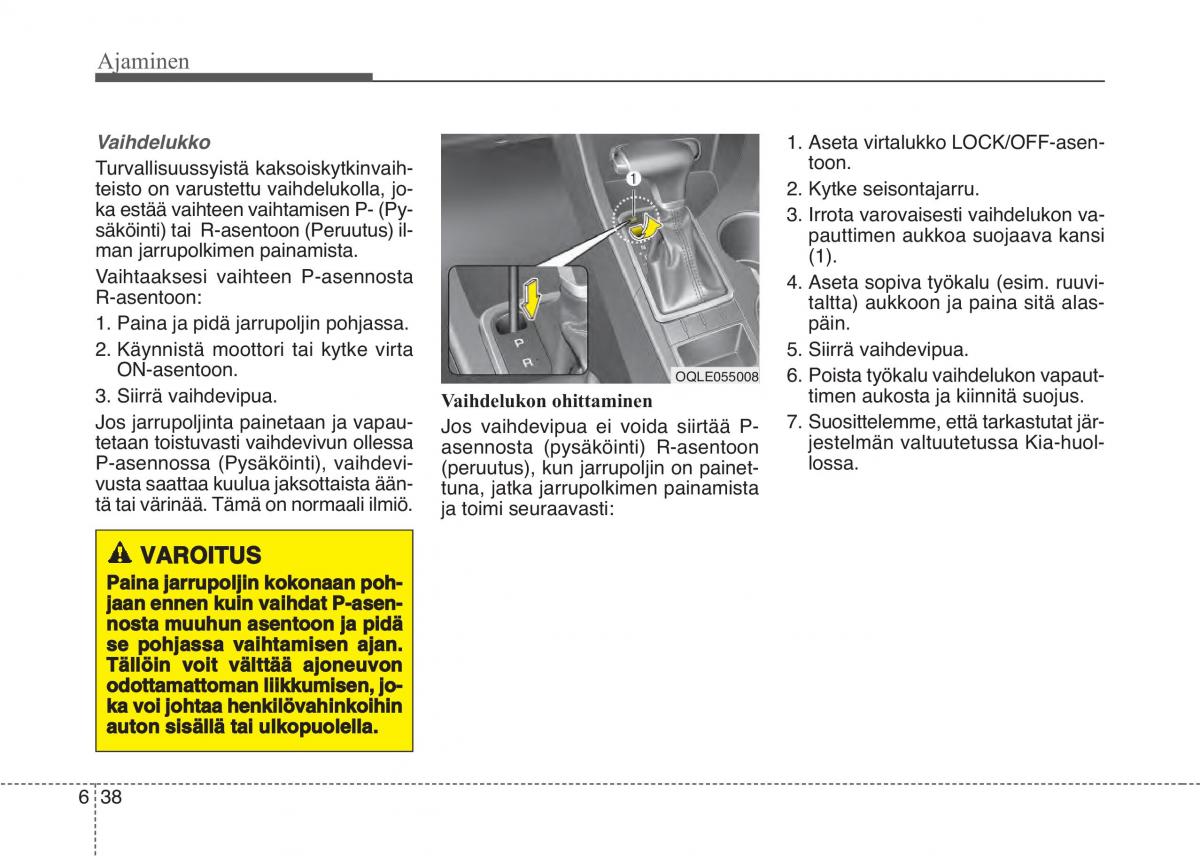 KIA Sportage IV omistajan kasikirja / page 470