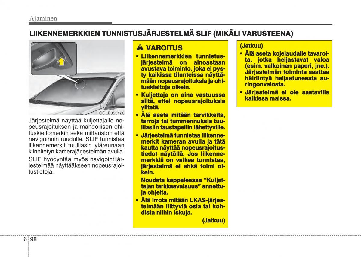 KIA Sportage IV omistajan kasikirja / page 530