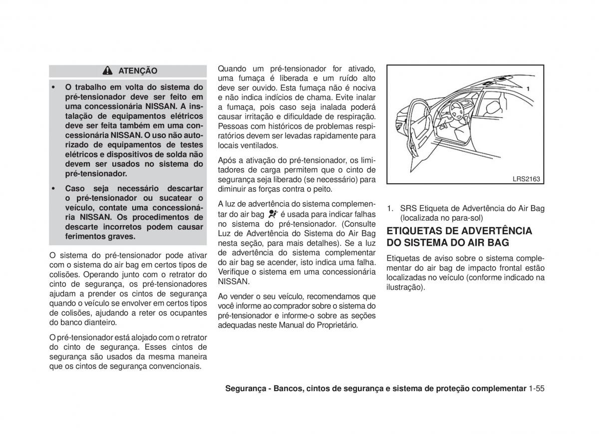 Nissan Altima L33 V 5 manual del propietario / page 70