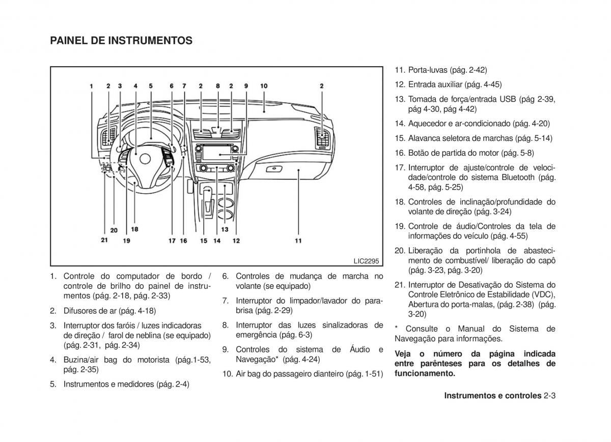 Nissan Altima L33 V 5 manual del propietario / page 76