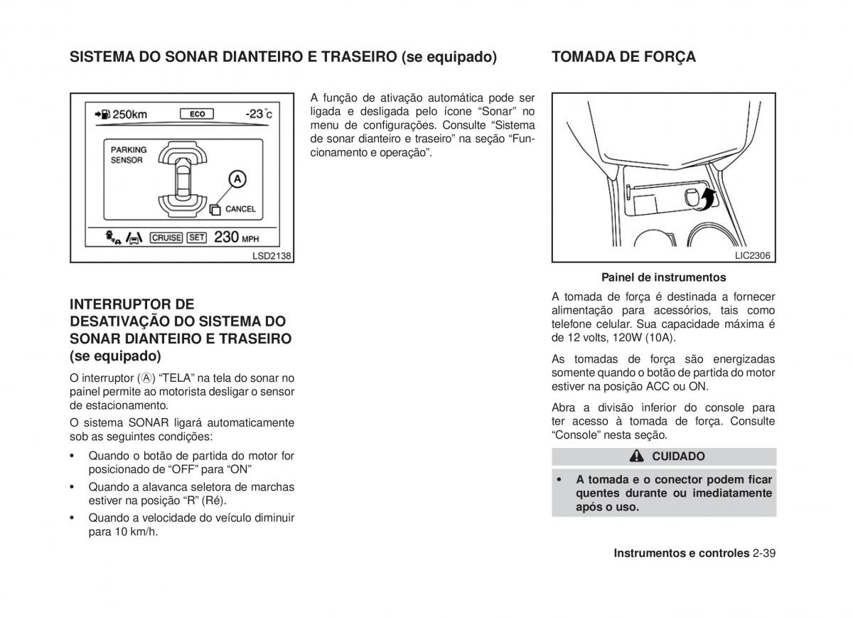 Nissan Altima L33 V 5 manual del propietario / page 112