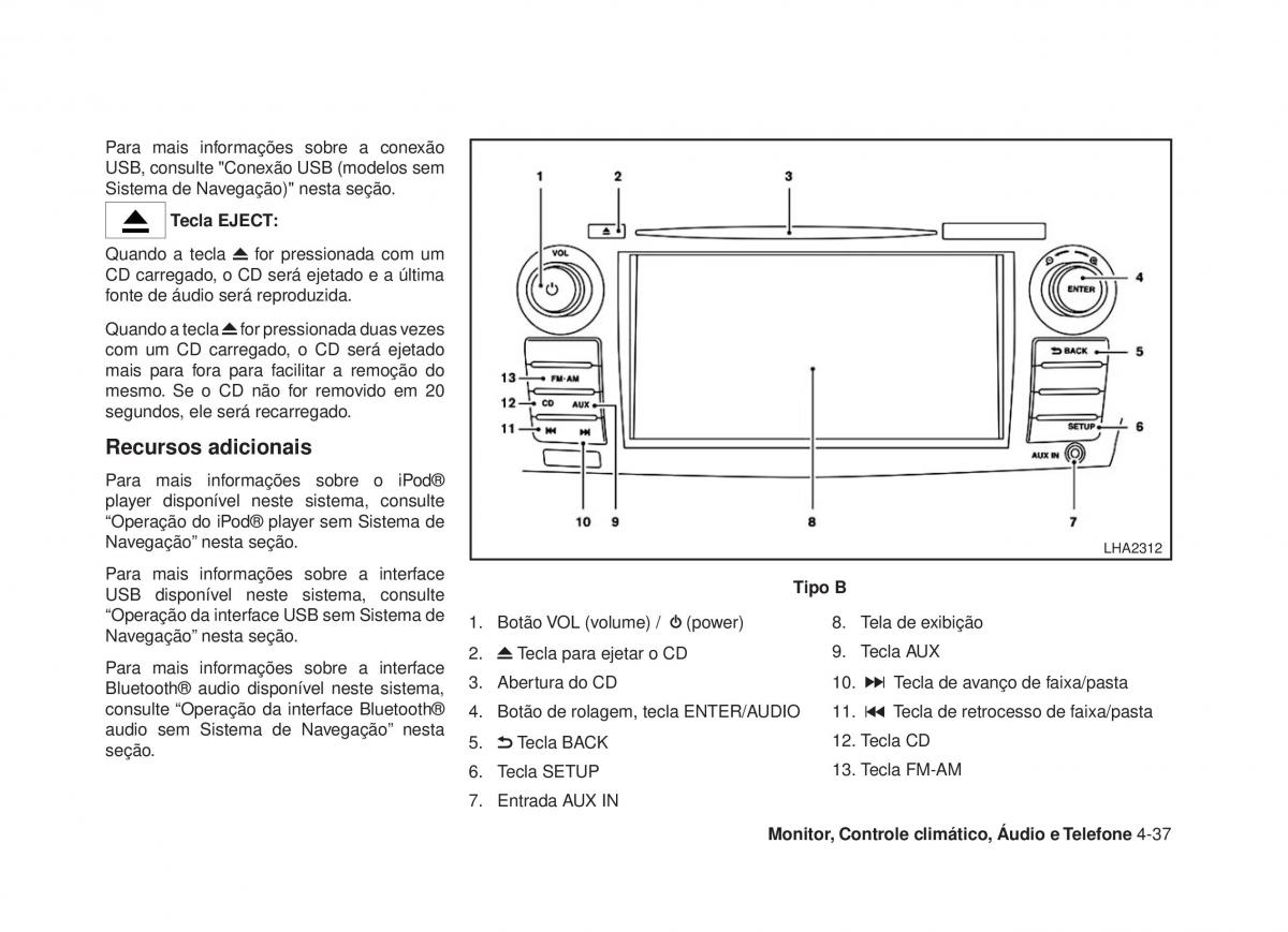 Nissan Altima L33 V 5 manual del propietario / page 188