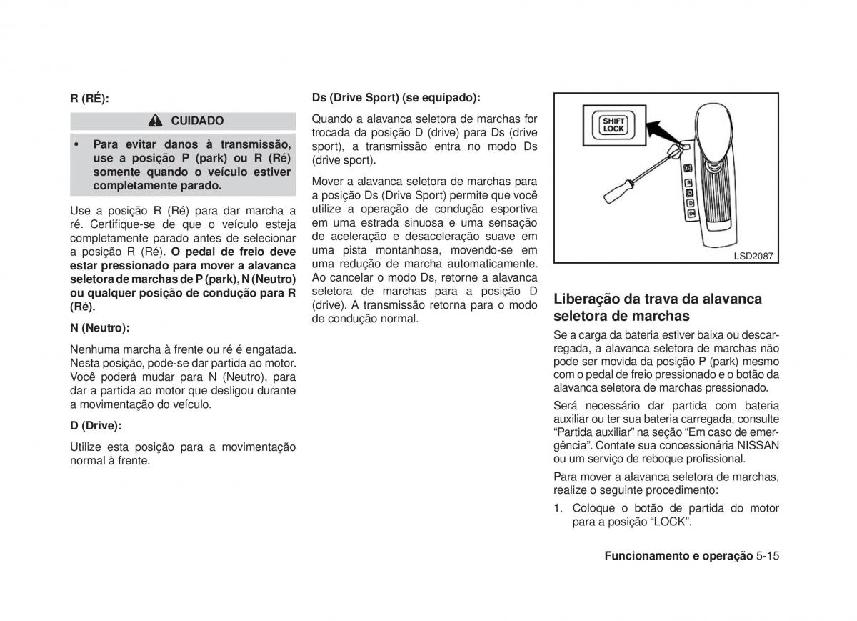 Nissan Altima L33 V 5 manual del propietario / page 230