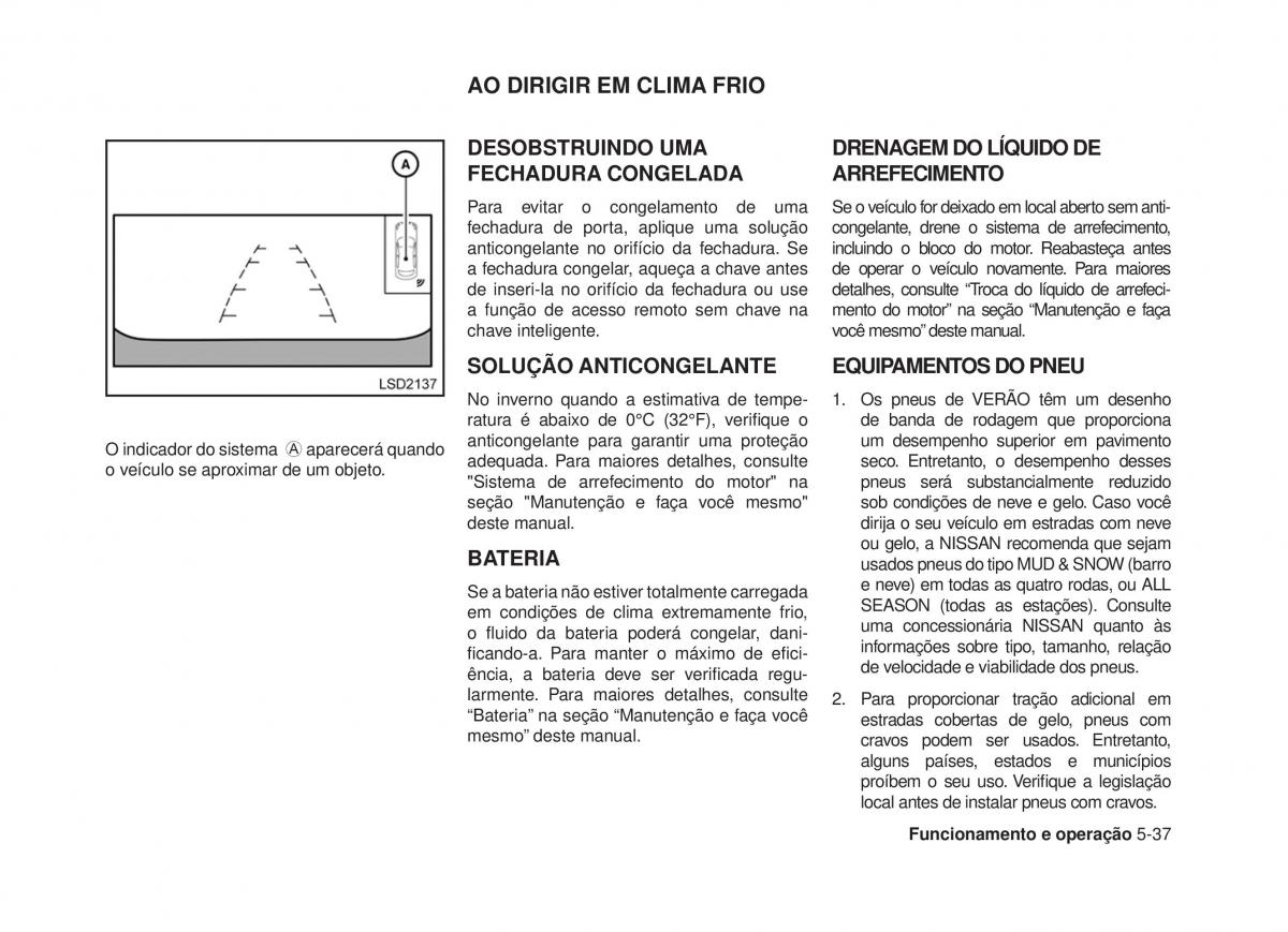 Nissan Altima L33 V 5 manual del propietario / page 252