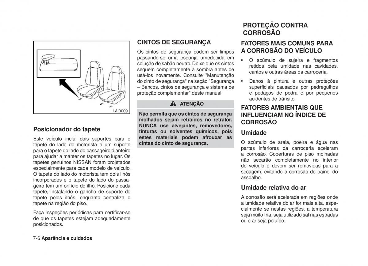 Nissan Altima L33 V 5 manual del propietario / page 273