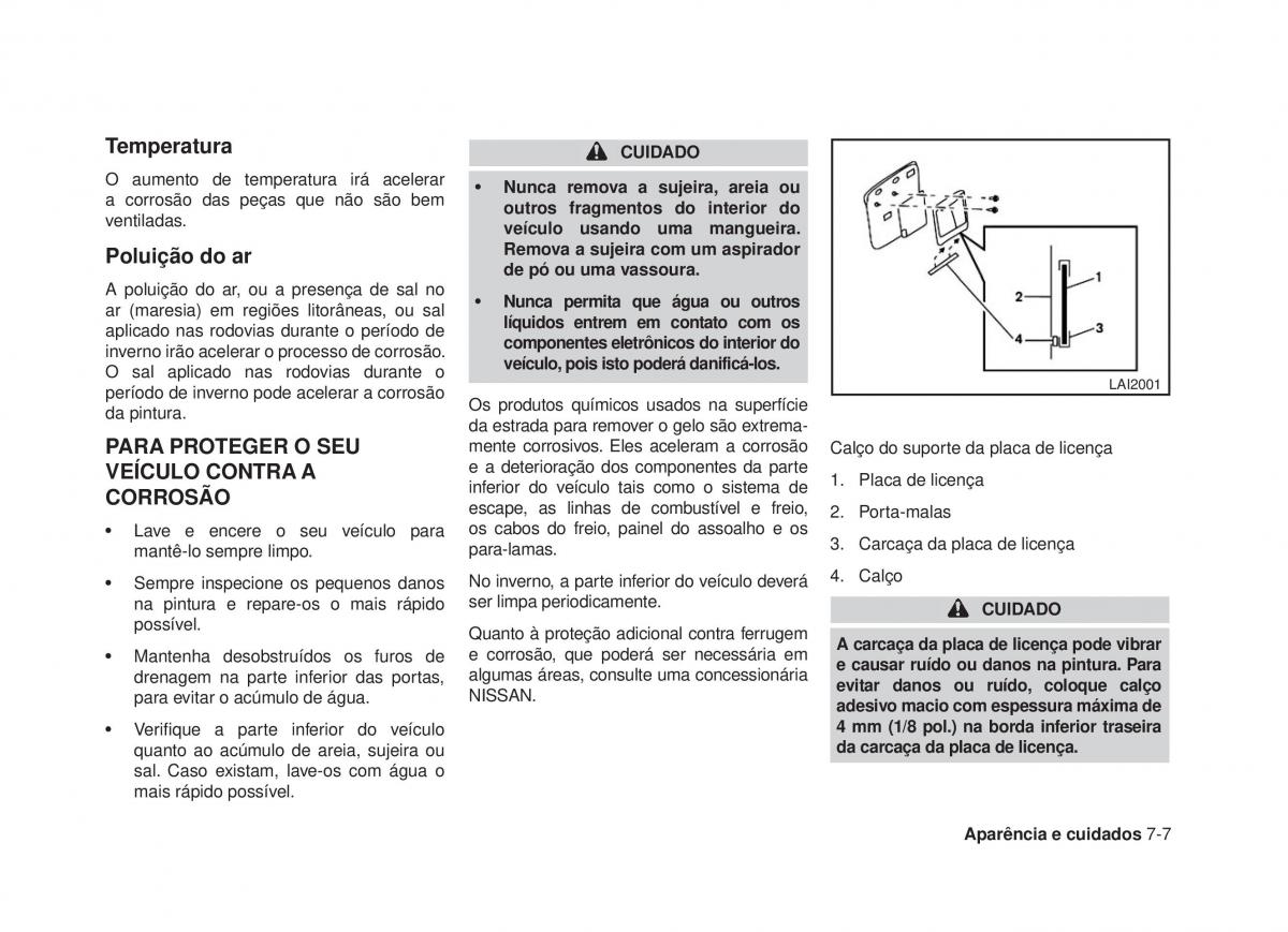 Nissan Altima L33 V 5 manual del propietario / page 274