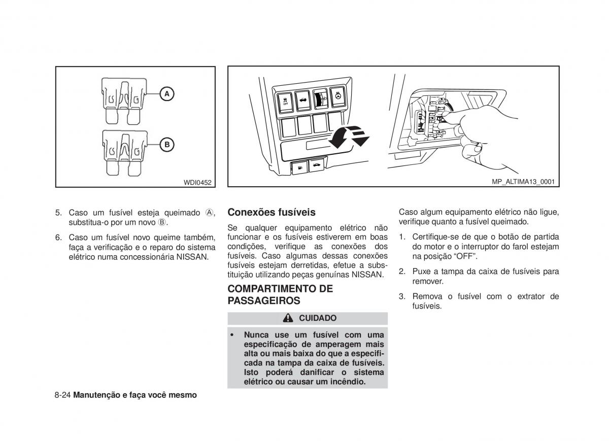 Nissan Altima L33 V 5 manual del propietario / page 299