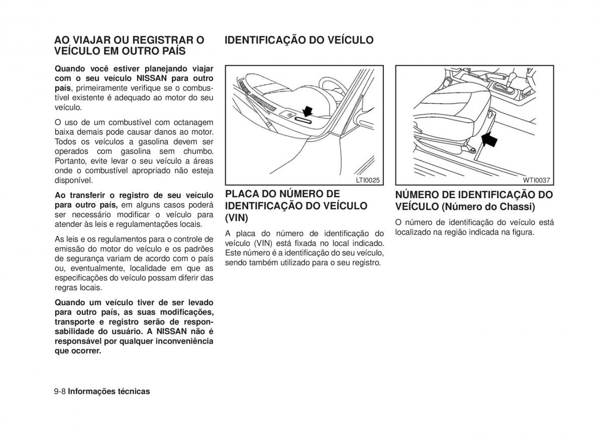 Nissan Altima L33 V 5 manual del propietario / page 325