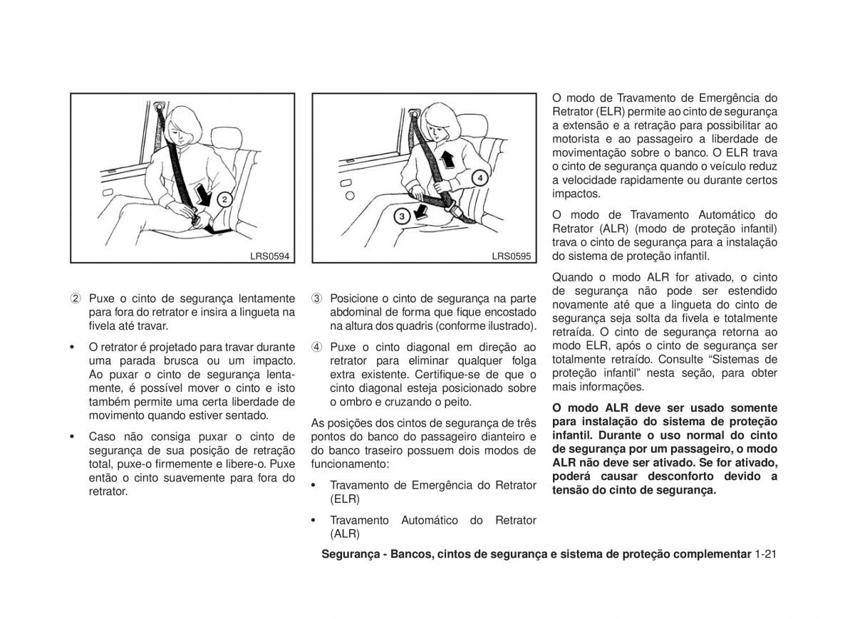 Nissan Altima L33 V 5 manual del propietario / page 36