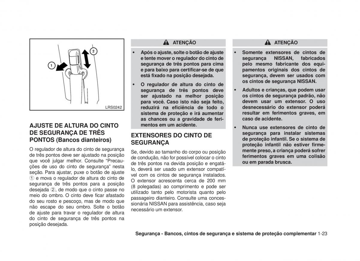 Nissan Altima L33 V 5 manual del propietario / page 38