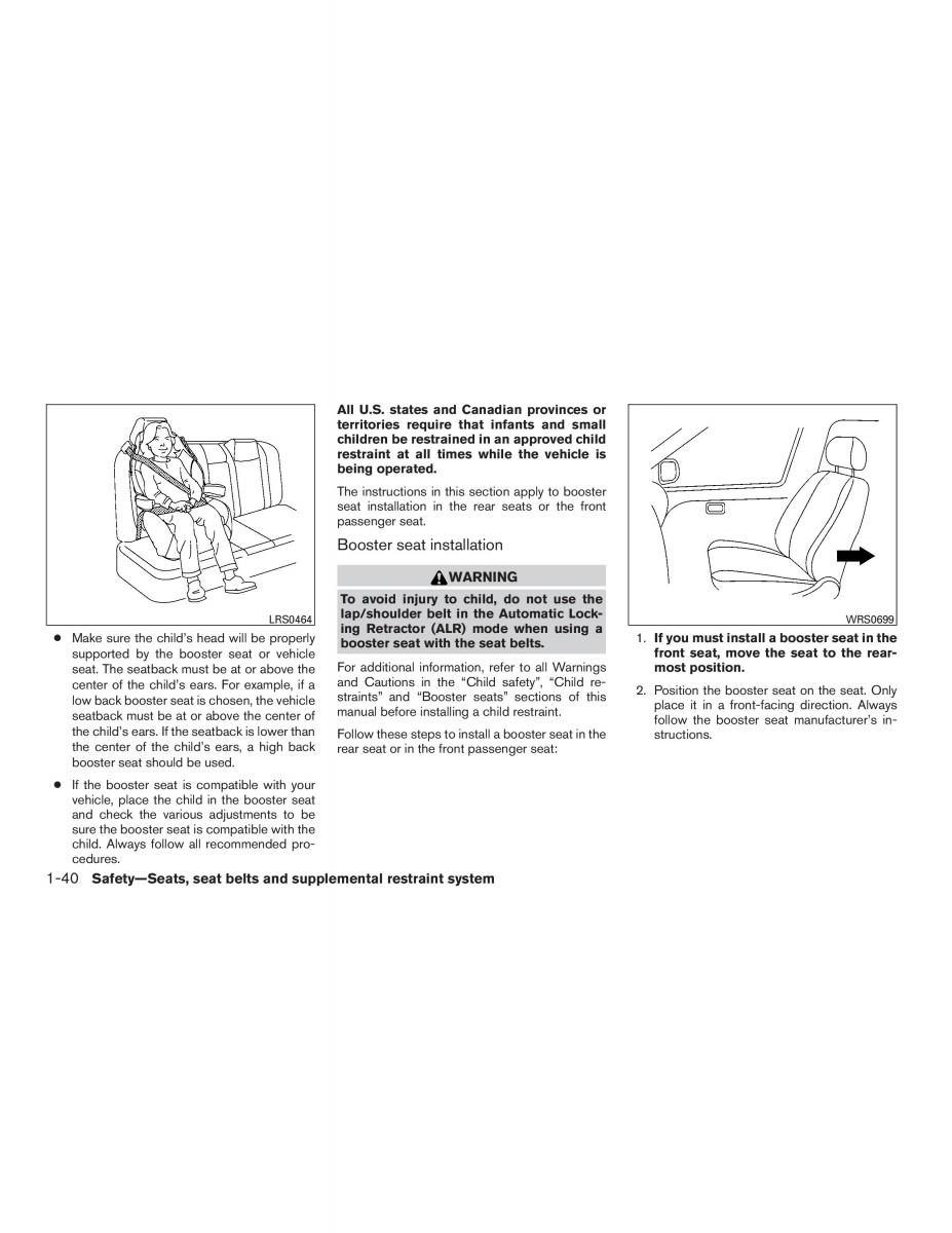 Nissan Altima L33 FL V 5  owners manual / page 57