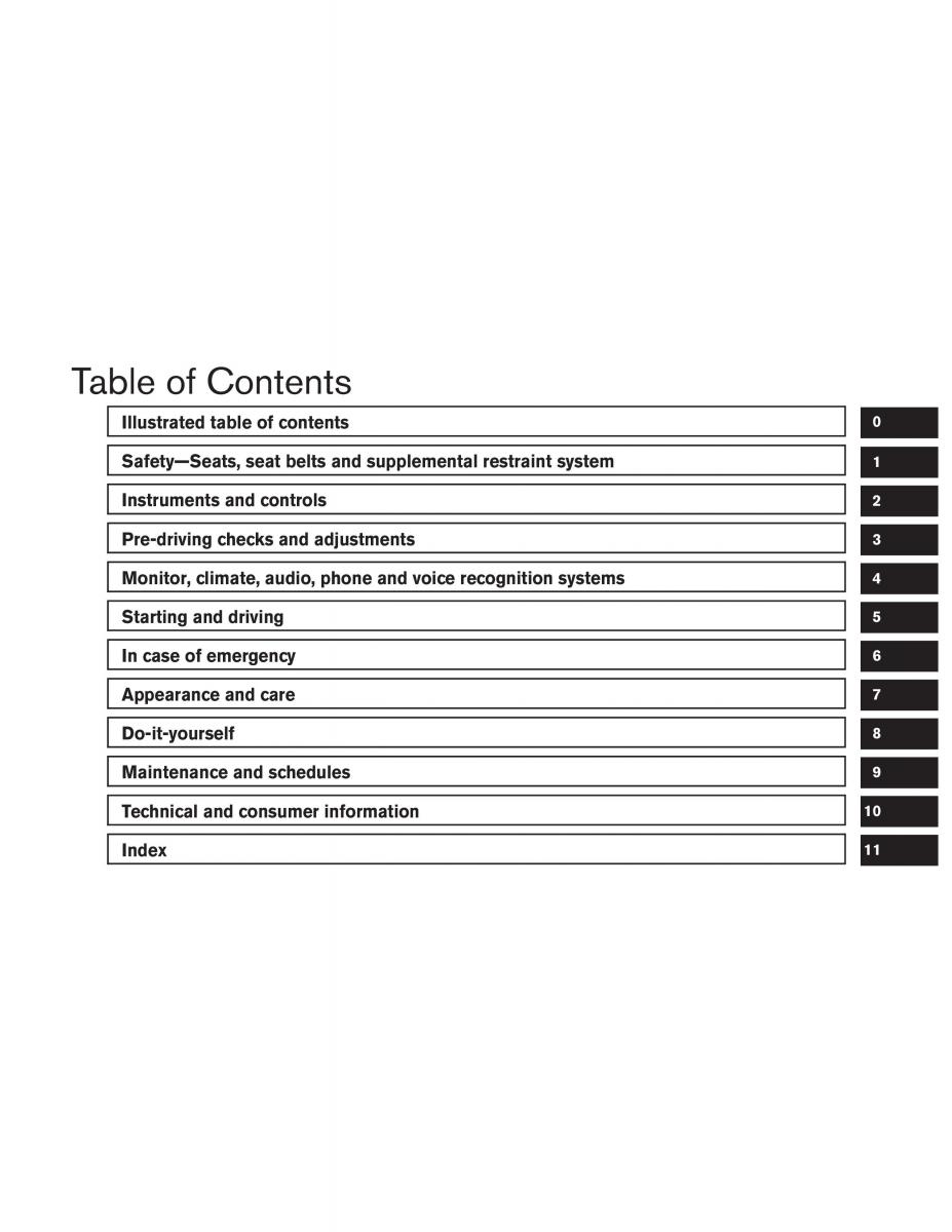 Nissan Altima L33 FL V 5  owners manual / page 6