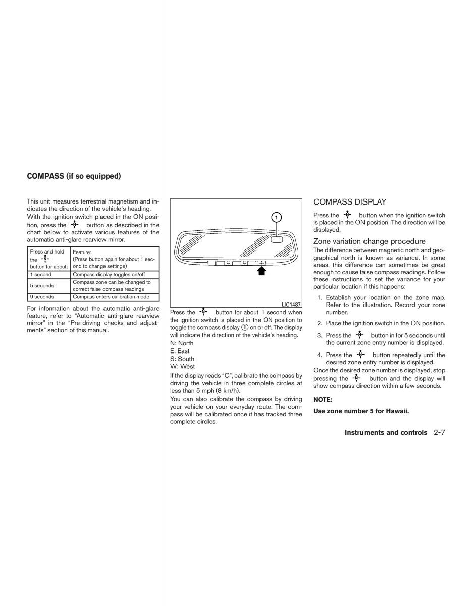 Nissan Altima L33 FL V 5  owners manual / page 86