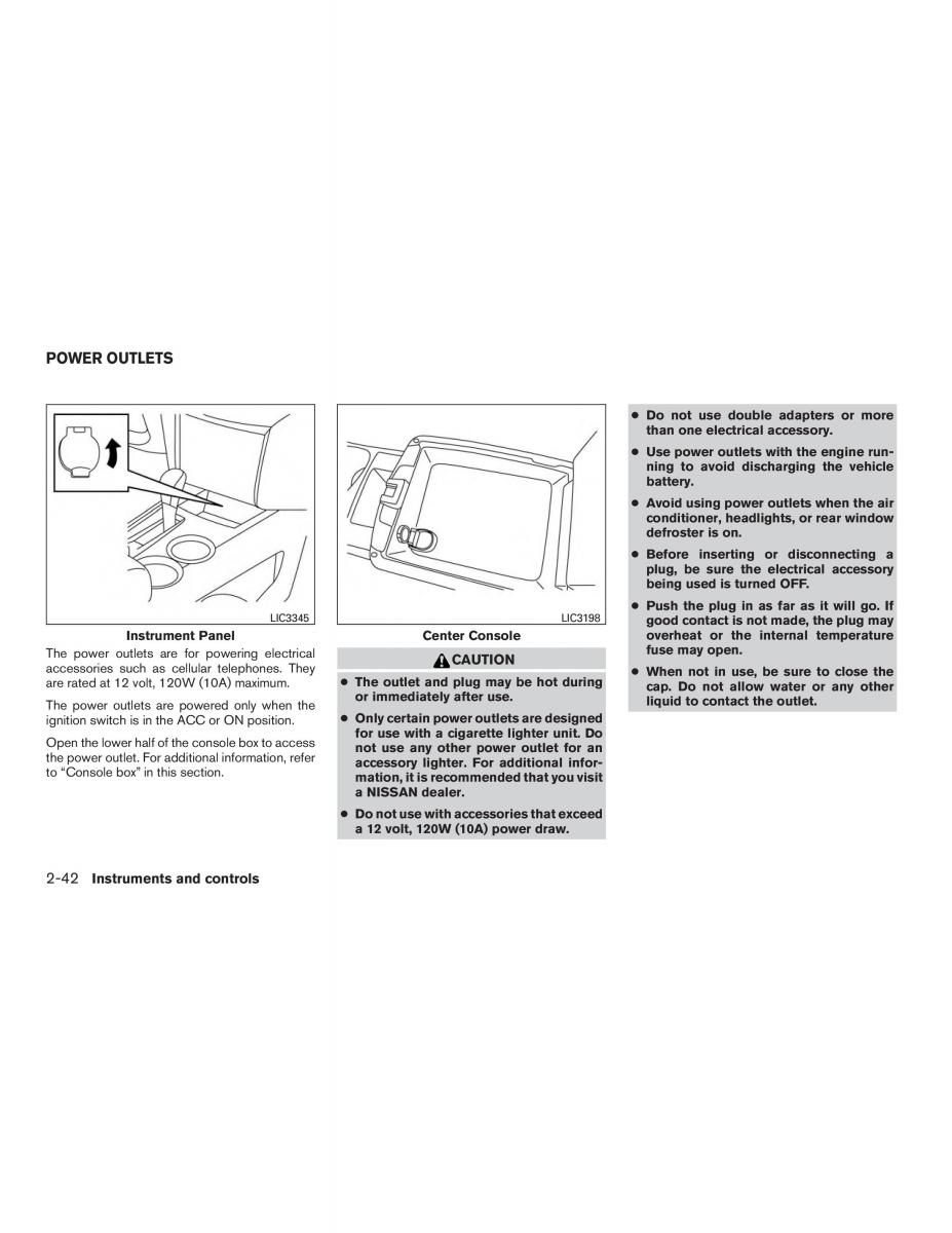 Nissan Altima L33 FL V 5  owners manual / page 121