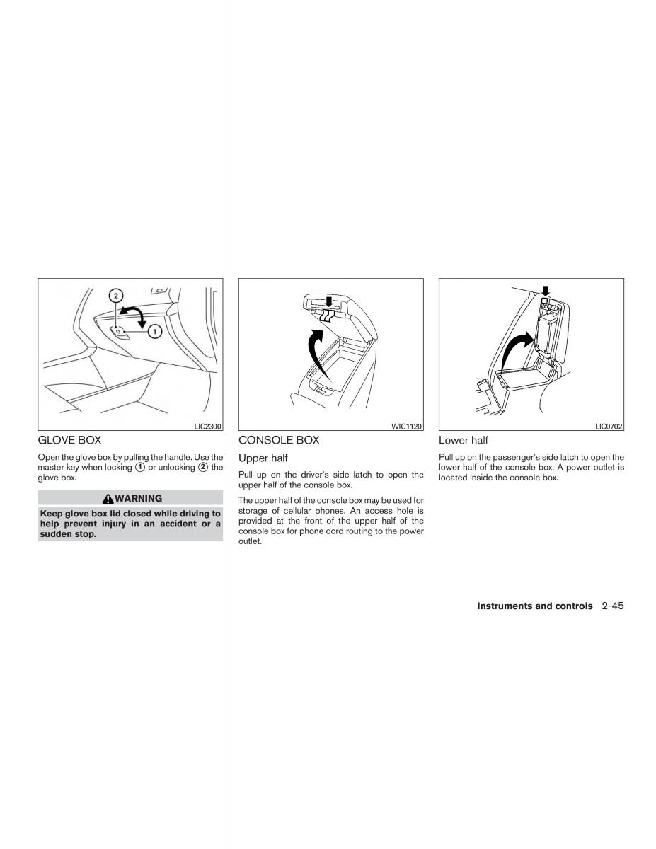 Nissan Altima L33 FL V 5  owners manual / page 124