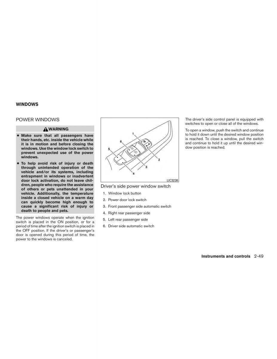 Nissan Altima L33 FL V 5  owners manual / page 128