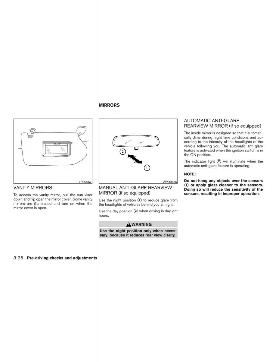 Nissan Altima L33 FL V 5  owners manual / page 175