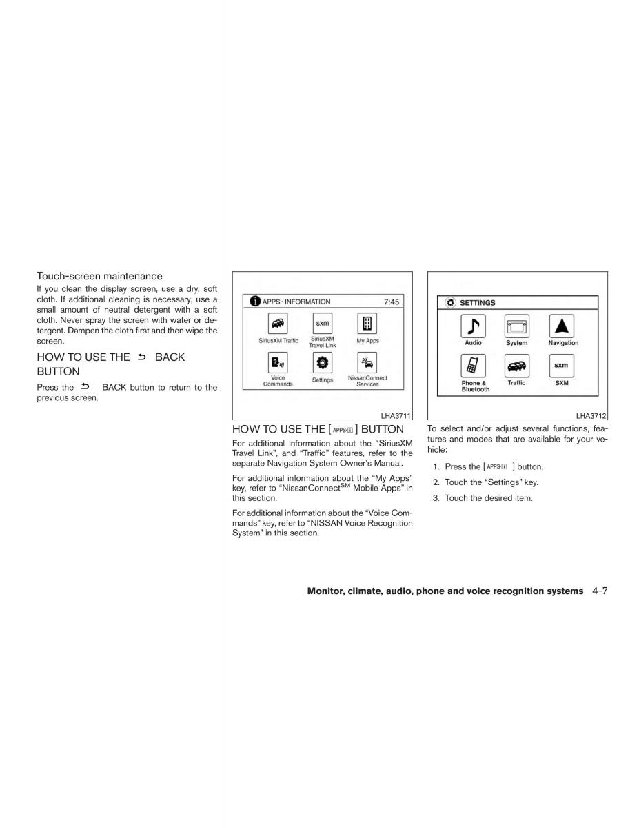 Nissan Altima L33 FL V 5  owners manual / page 184