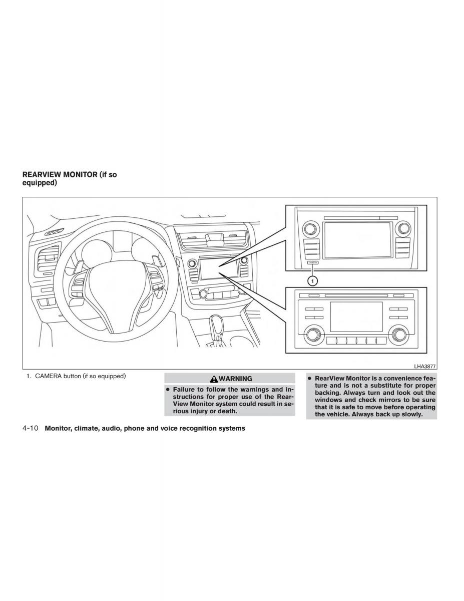 Nissan Altima L33 FL V 5  owners manual / page 187