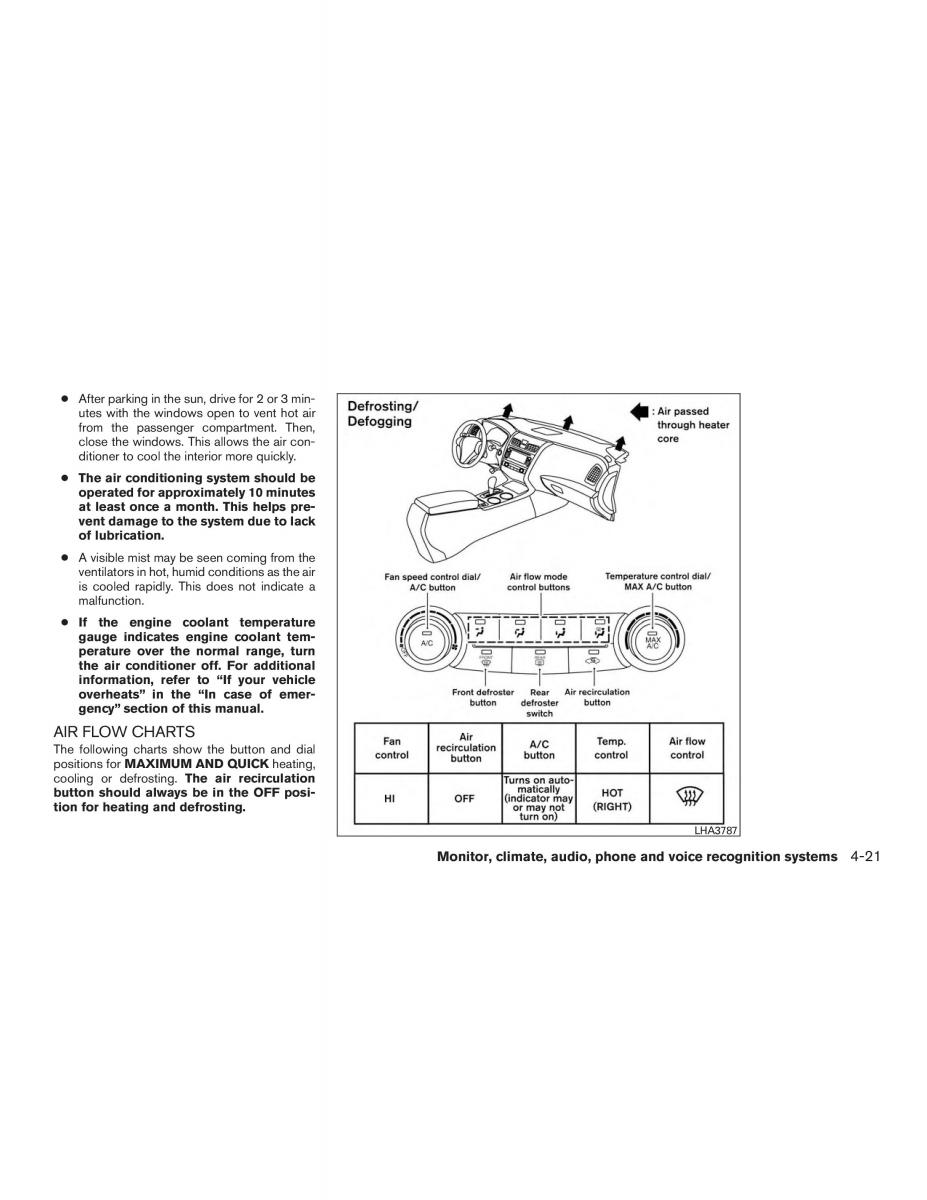 Nissan Altima L33 FL V 5  owners manual / page 198