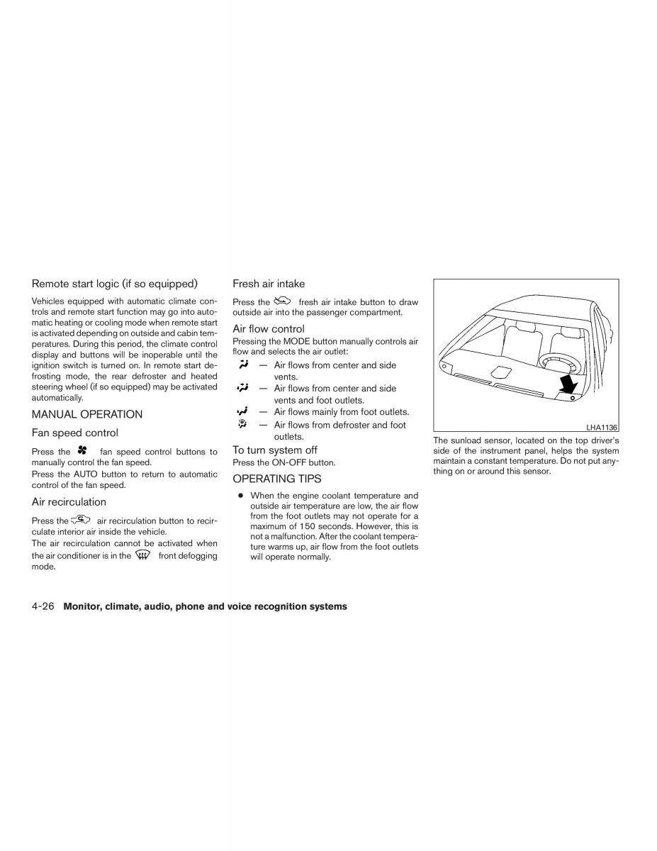 Nissan Altima L33 FL V 5  owners manual / page 203