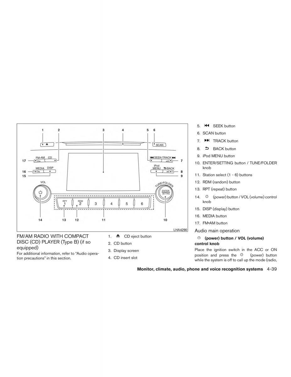 Nissan Altima L33 FL V 5  owners manual / page 216