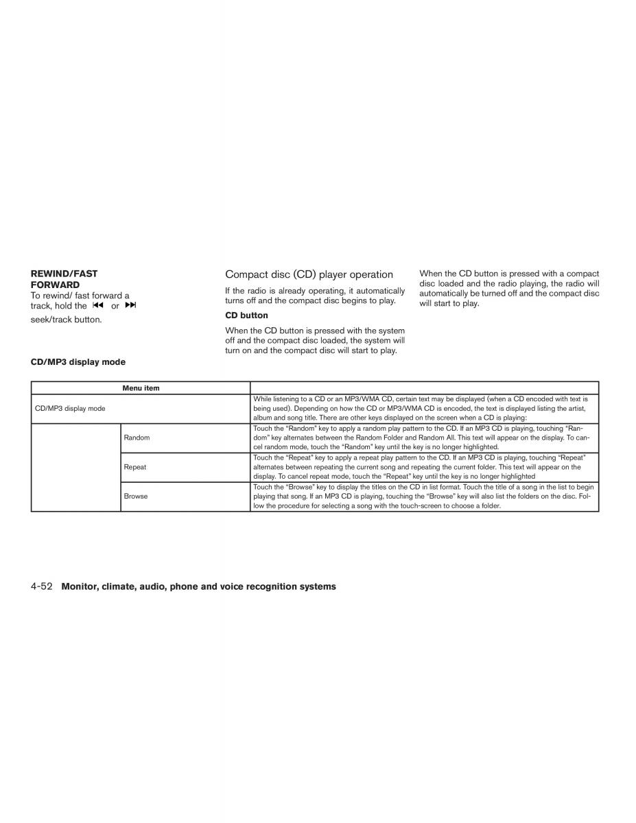 Nissan Altima L33 FL V 5  owners manual / page 229