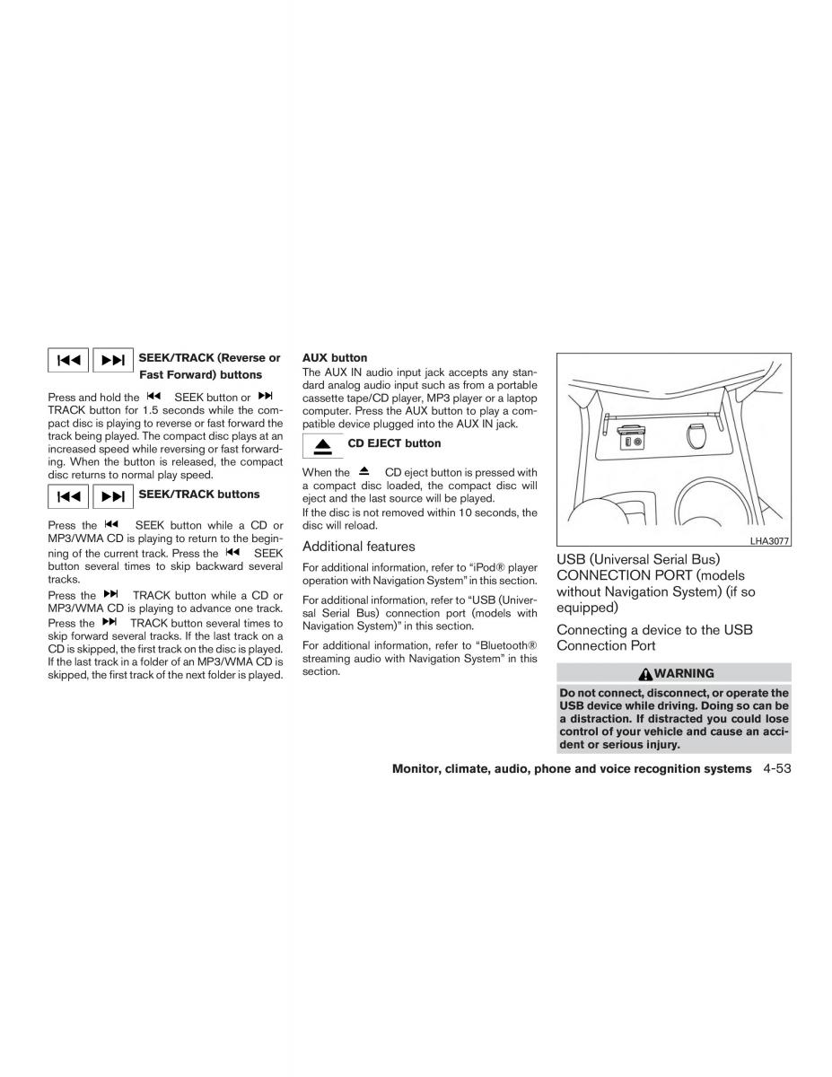 Nissan Altima L33 FL V 5  owners manual / page 230