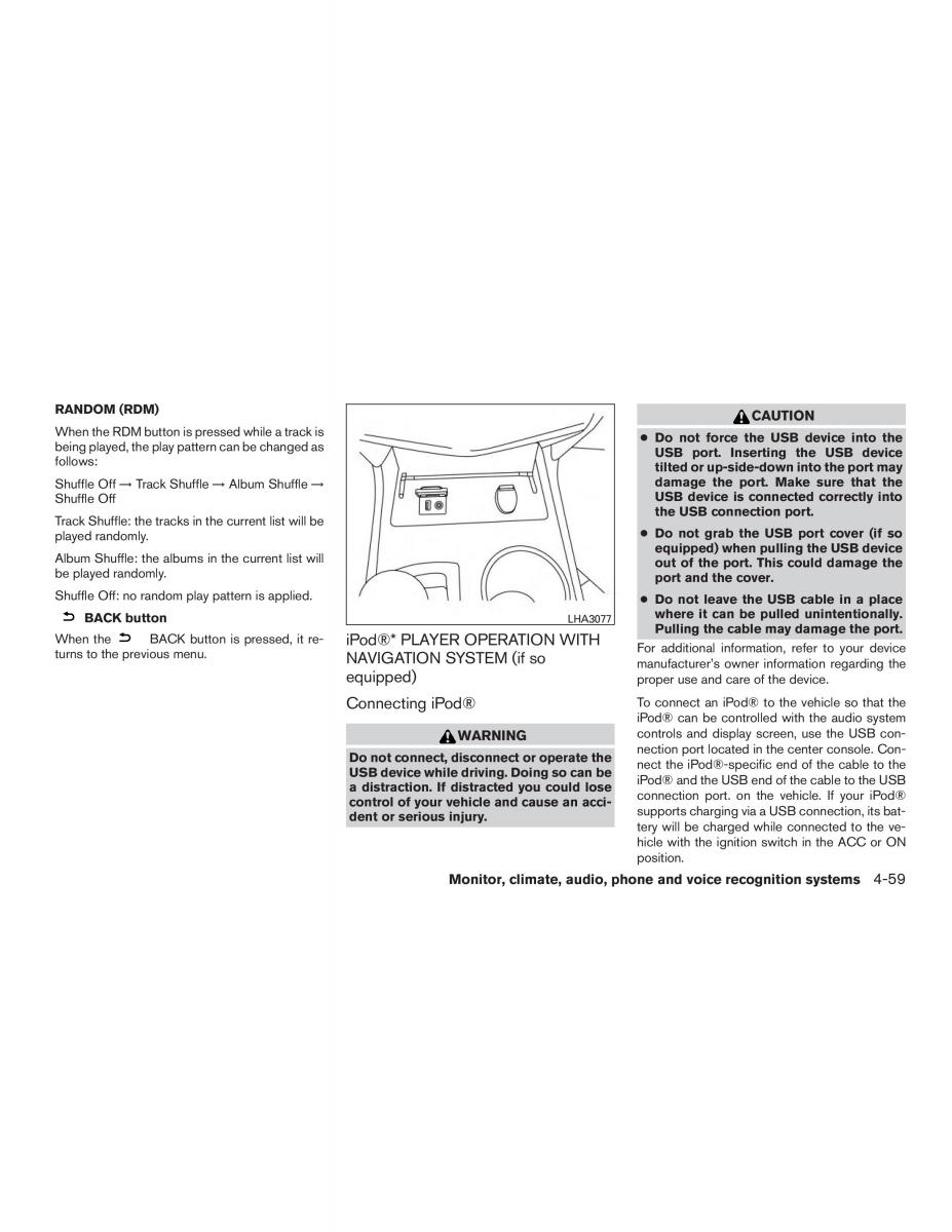 Nissan Altima L33 FL V 5  owners manual / page 236