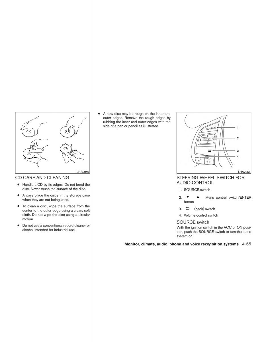 Nissan Altima L33 FL V 5  owners manual / page 242