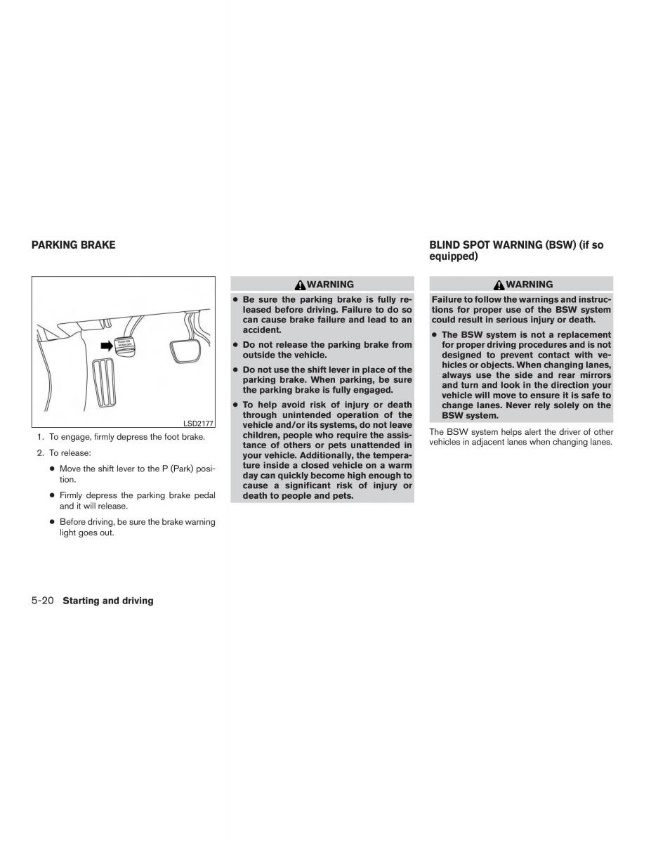 Nissan Altima L33 FL V 5  owners manual / page 309