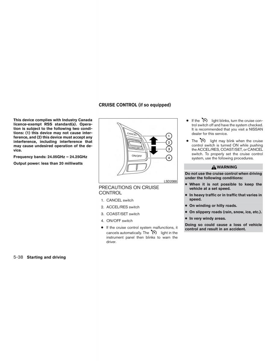 Nissan Altima L33 FL V 5  owners manual / page 327