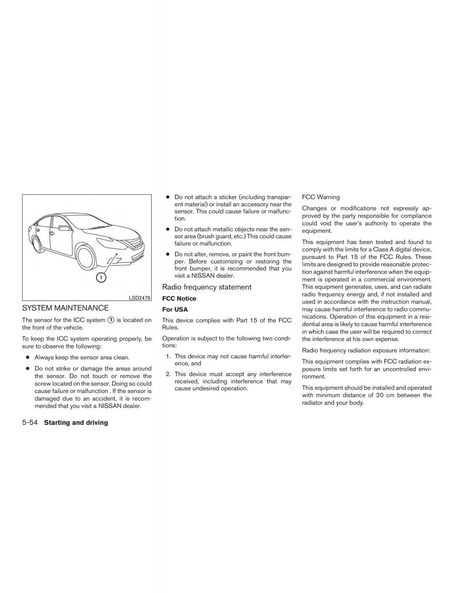 Nissan Altima L33 FL V 5  owners manual / page 343