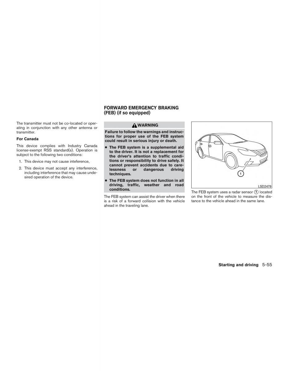 Nissan Altima L33 FL V 5  owners manual / page 344