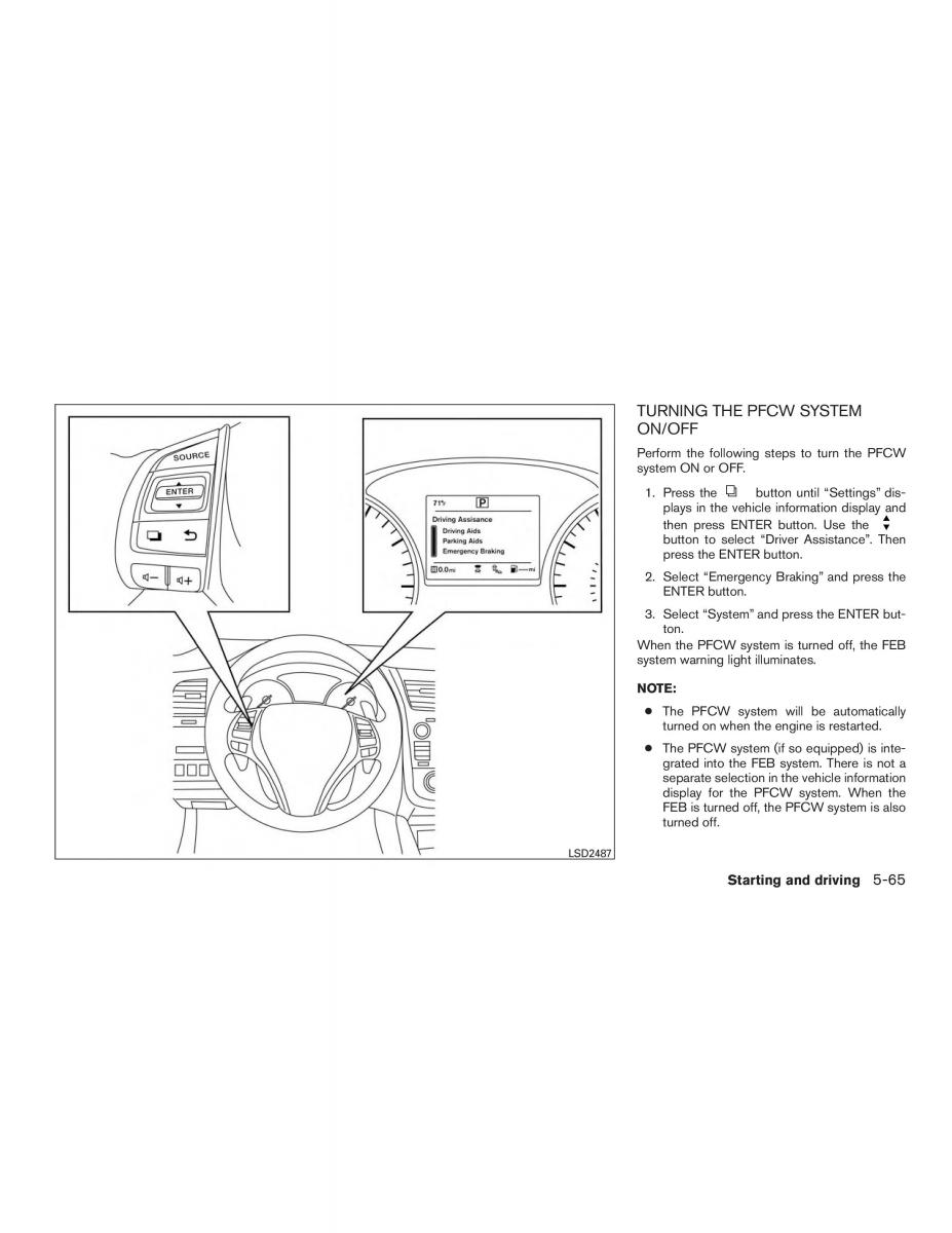 Nissan Altima L33 FL V 5  owners manual / page 354