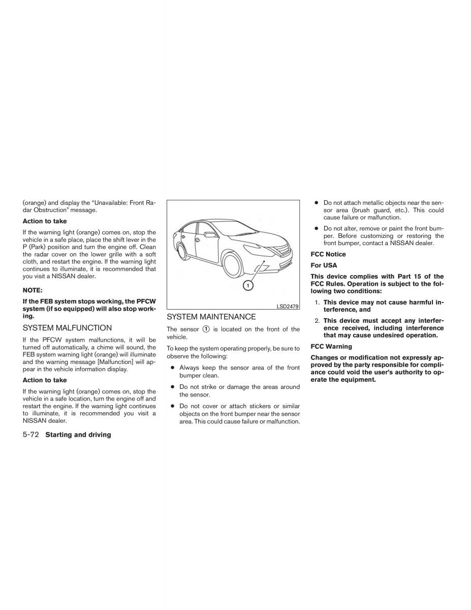 Nissan Altima L33 FL V 5  owners manual / page 361