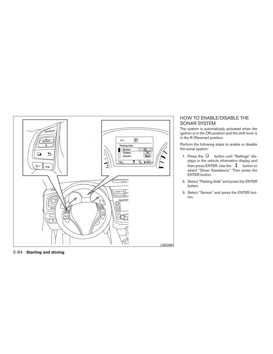 Nissan Altima L33 FL V 5  owners manual / page 373