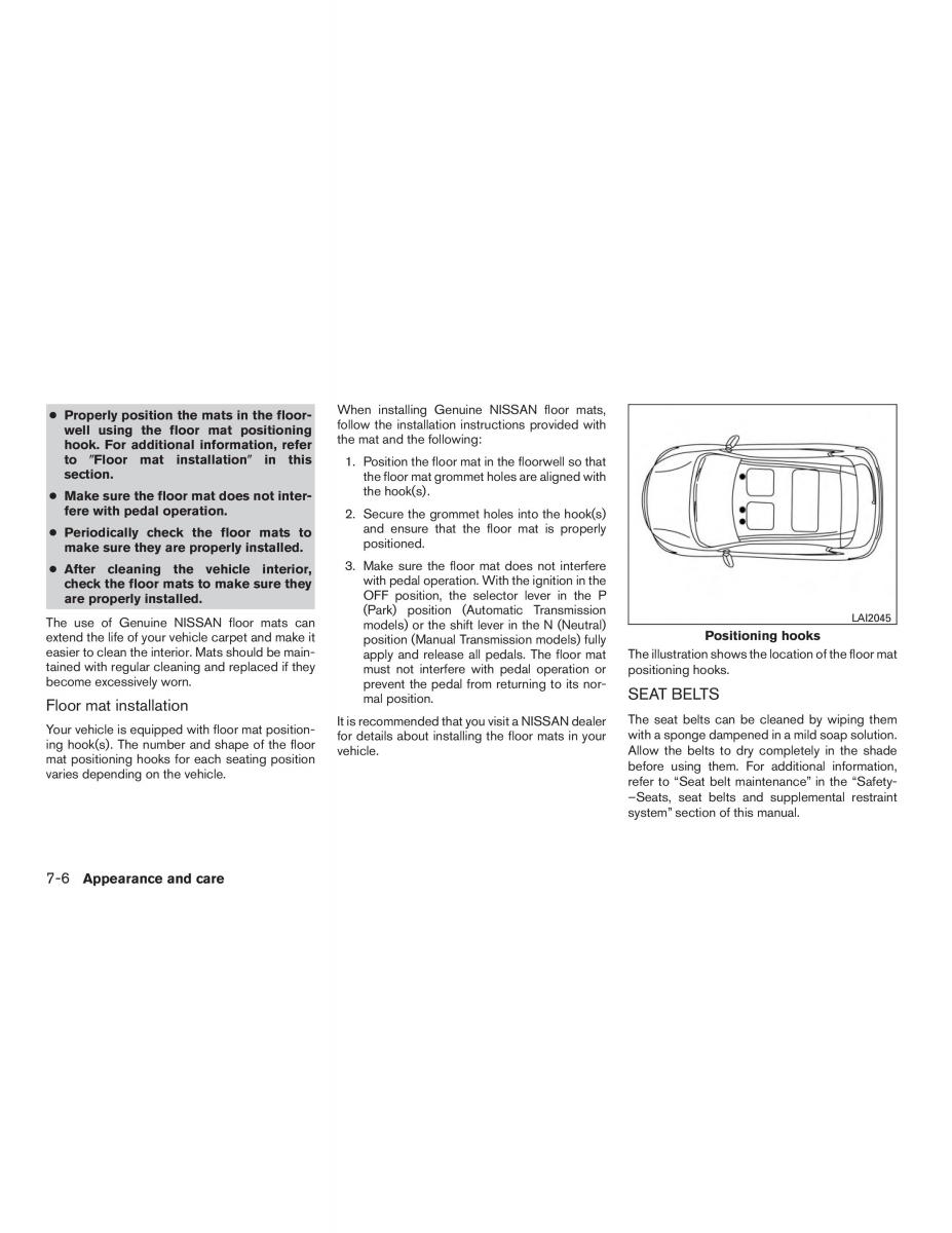 Nissan Altima L33 FL V 5  owners manual / page 397