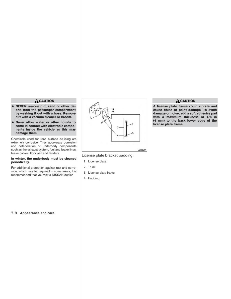 Nissan Altima L33 FL V 5  owners manual / page 399