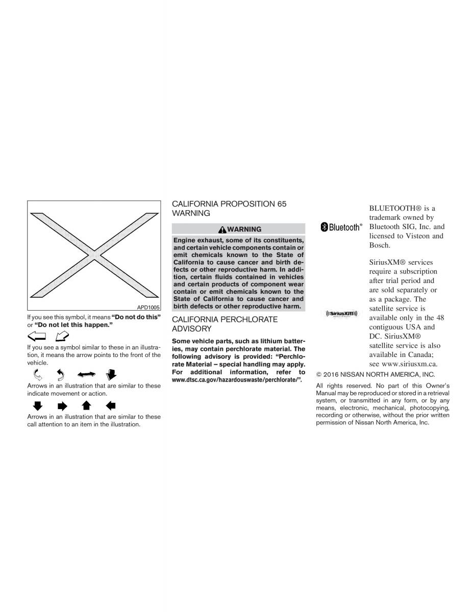 Nissan Altima L33 FL V 5  owners manual / page 4