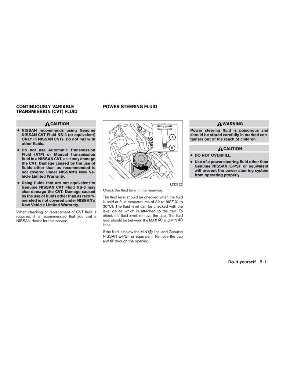 Nissan Altima L33 FL V 5  owners manual / page 410