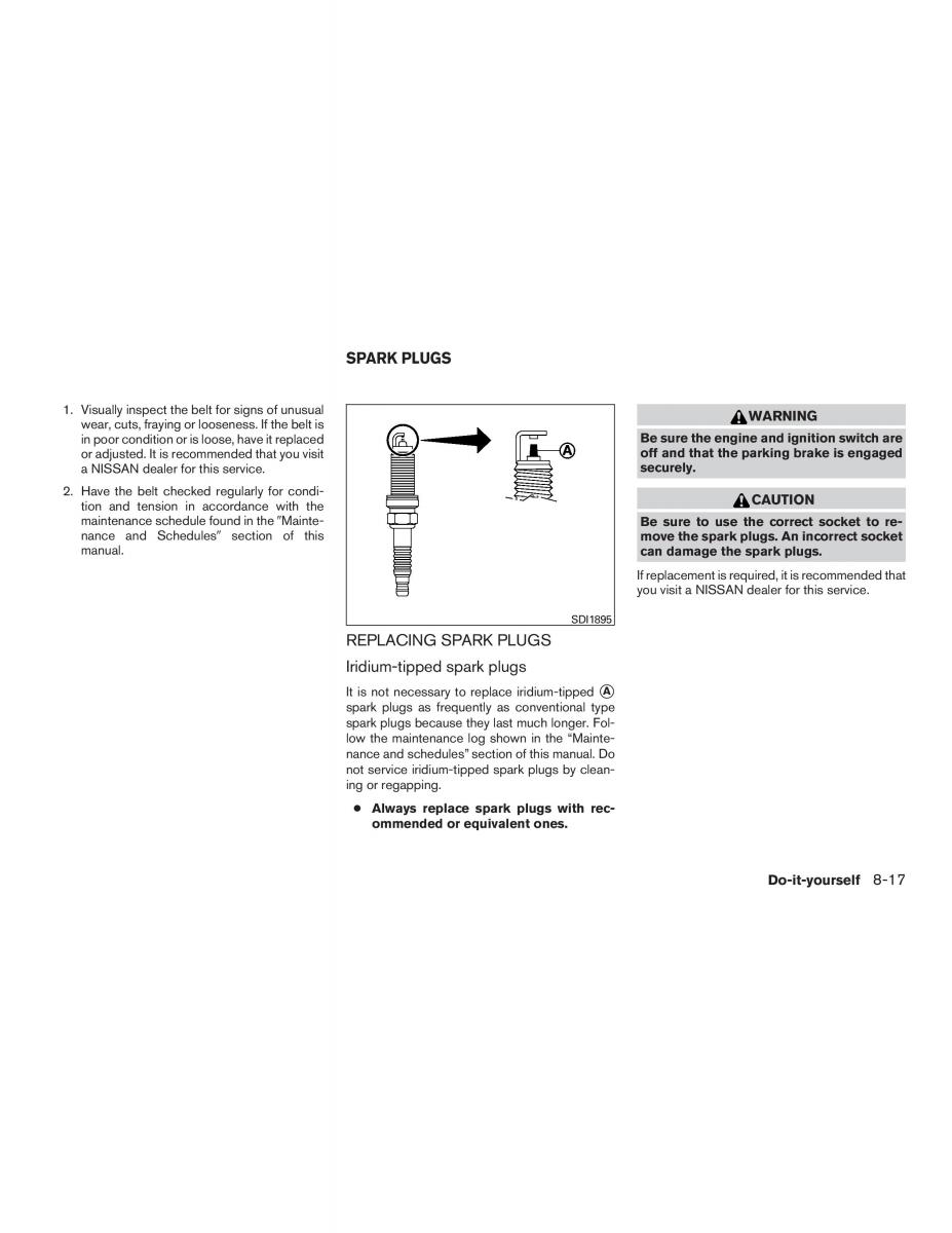 Nissan Altima L33 FL V 5  owners manual / page 416